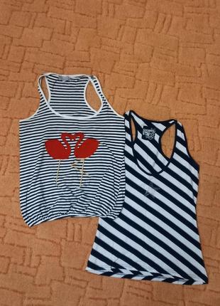 Майки в полоску,,be beau,,🦩 ,,clock house,,⭐