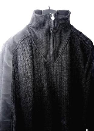 Versace черный свитер с воротником на молнии5 фото