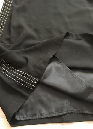 Маленькое чёрное платье с бисером нарядное forever 21 сша9 фото