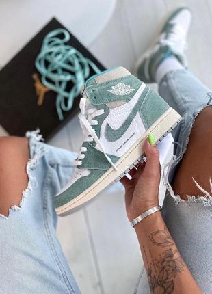 Кросівки jordan  1 retro high patent mint кроссовки7 фото