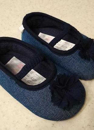 Джинсовые пинктки,пінетки primark