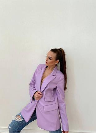 Пиджак эко-кожа lux