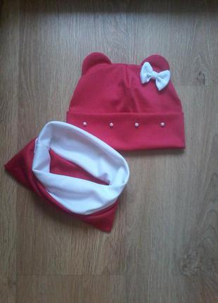 Шапочка шапочка подвійна трикотаж 0..9р