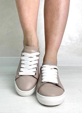 Базовые кожаные кеды р32-41 кроссовки мокасины кеди натуральна шкіра білі кросівки4 фото