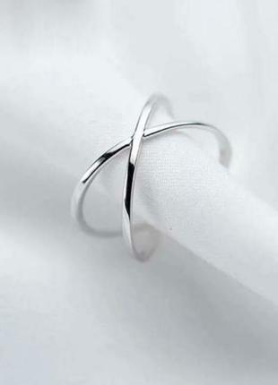 Кольцо серебро 925 покрытие стильное тренд колечко минимализм5 фото