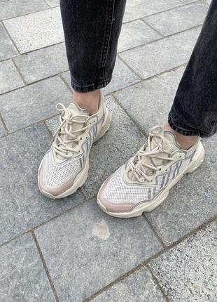 Кроссовки adidas ozweego beige кросівки9 фото