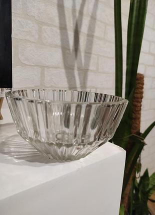 Хрустальная вазочка, ваза, конфетница, салатница. стекло