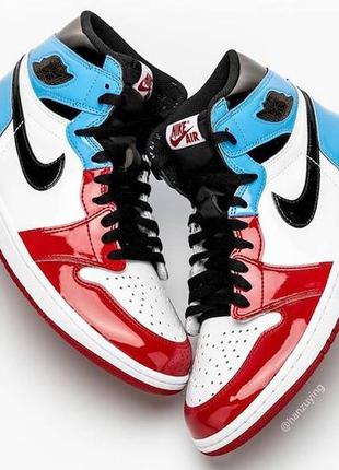 Кроссовки найк джордан 1 женские лак🌸Twist air jordan 1 orange unc chicago🌺