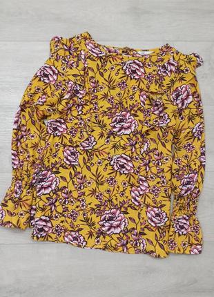 Блуза в цветы1 фото