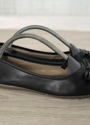 Базовые черный туфли балетки лодочки р.36/23 см4 фото