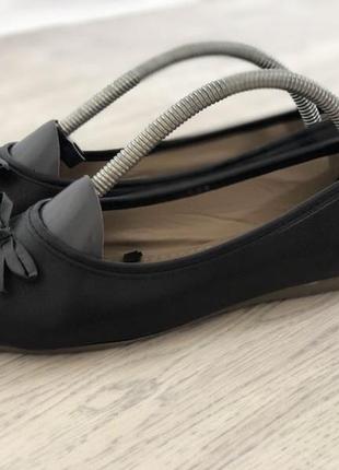 Базовые черный туфли балетки лодочки р.36/23 см3 фото