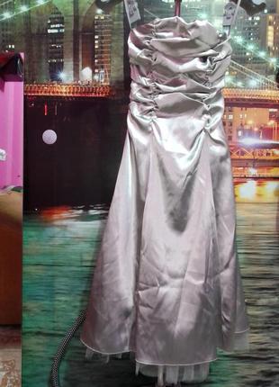 Фирменное нарядное платье корсет вечернее выпускной1 фото