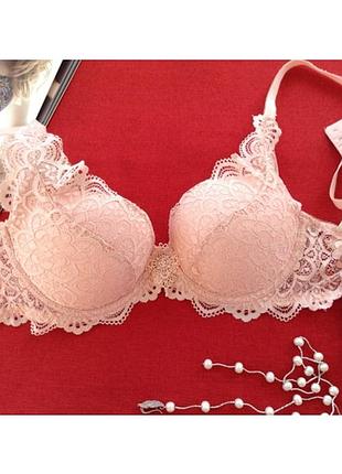 Бюстик пудра большой пуш-ап чашка в. код: б287