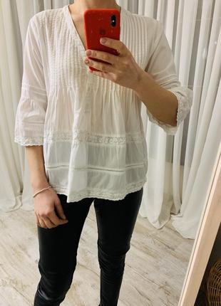 Ідеальна блуза h&m рр s-m 100%cotton