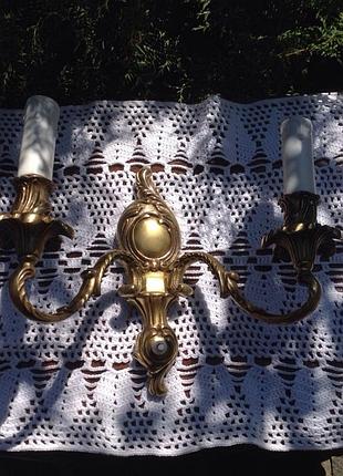 Бра настенное бронза