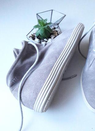Замшеві австрійські дуже круті снікерси кеди черевики сірі5 фото