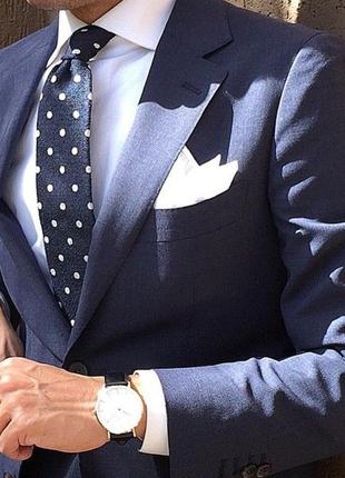 Комплект мужские галстуки в горох черный красный