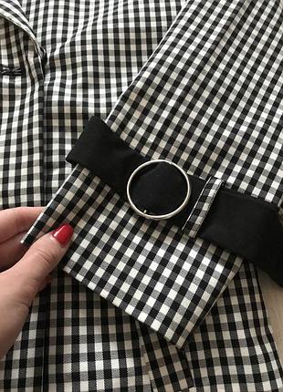 Тренч плащ в клетку виши