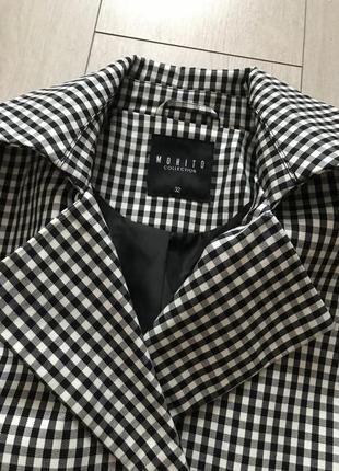 Тренч плащ в клетку виши