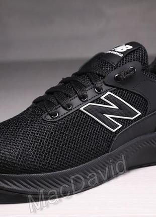 Кроссовки мужские сетка new balance black8 фото