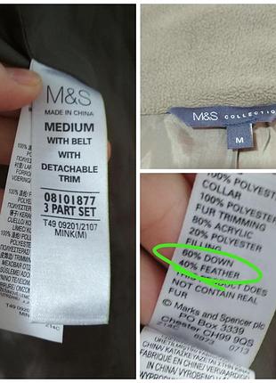 Фирменный длинный натуральный пуховик