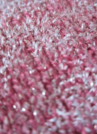 Кофта розовая с люрексом s - м размер джемпер свитер2 фото