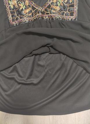Чорна блузка з вишивкою dressbarn сша розм.18/205 фото