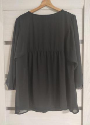Чорна блузка з вишивкою dressbarn сша розм.18/203 фото