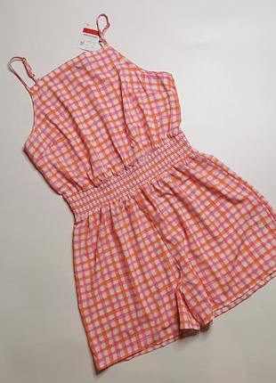 Летний комбинезон с шортами на бретелях германия c&a