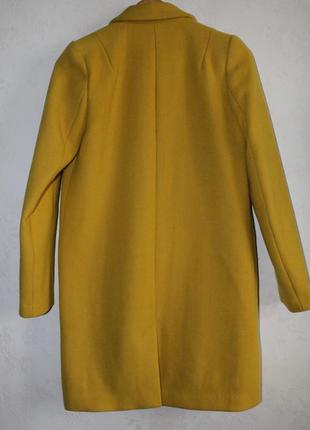 Zara шерстяное пальто песочного цвета2 фото