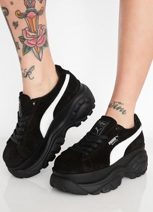 X buffalo suede platform sneakers black
dollskill кроссовки на массивной платформе масивні чорні кросівки пума бафало