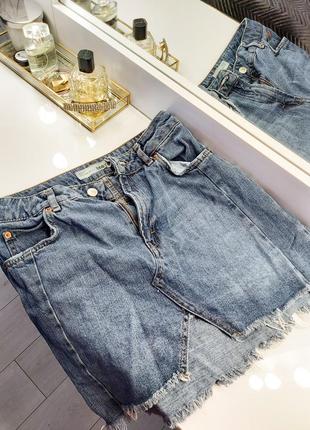 Джинсовая мини-юбка topshop