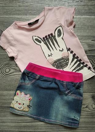 Спідниця джинсова на 2-4 роки