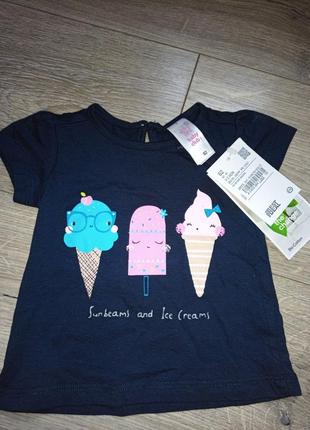 Футболка нова котон c&a німеччина розмір 62 на 2-3 місяці