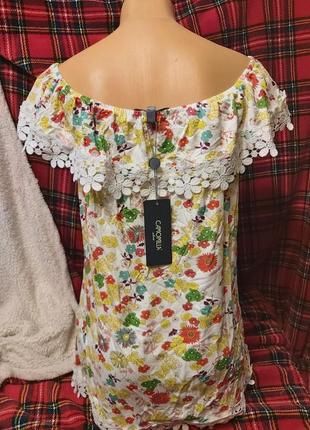 Блуза camomilla, италия. новая, бирки. блуза большой размер. короткий летний сарафан6 фото