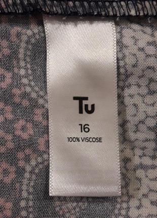 Новая  брендовая 100% вискоза блуза р.16 от tu5 фото