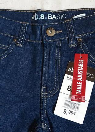 Сині щільні джинси b.a.basic німеччина на 8 і 10 років (122,140 см)
