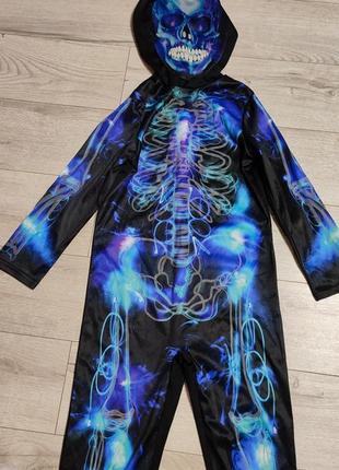 Детский кигуруми, костюм скелет на 7-8 лет3 фото