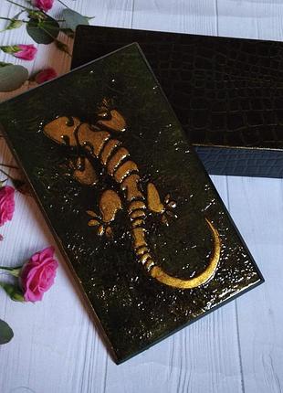 Шкатулка, купюрница, ручная работа