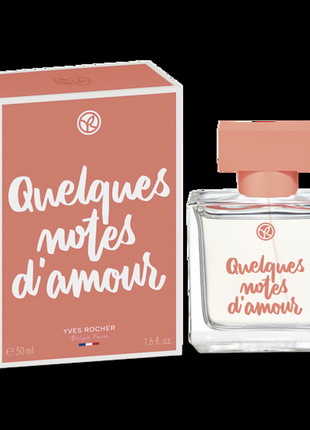 Парфюмерная вода quelques notes d’amour 50 мл yves rocher ив роше