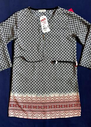 Легкое летнее платье туника в этно стиле "lpc girls" франция на 12 лет