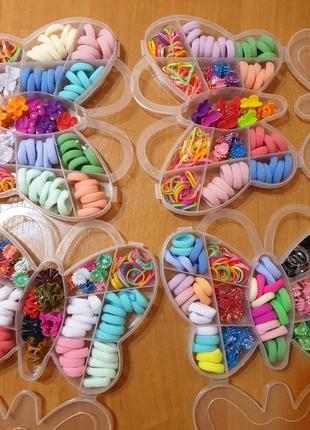 Органайзер с резинками и заколками,резинки для детей