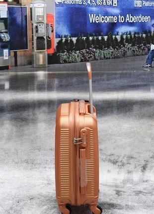 Черный дорожный чемодан поликарбонат abs fly ручная кладь poland5 фото