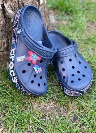 Жіночі crocs сабо bayaband сині 364 фото