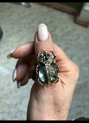 Стильное кольцо тренд галиотис кристаллы супер цена !5 фото