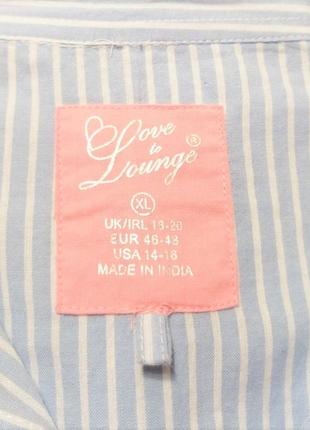 Халат-рубашка love to lounge, 100% хлопок, размер 18/46 или 20/486 фото