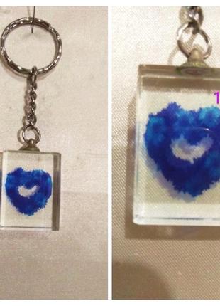 Брелок для ключів, скляна квітка.