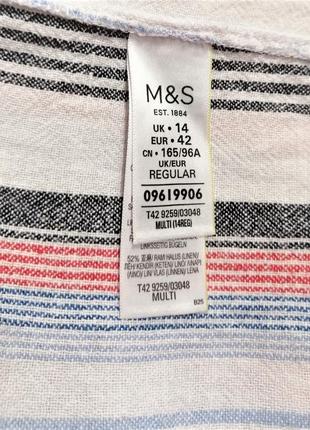 Брендове лляне плаття marks&spencer, розмір 14/42 або xl8 фото