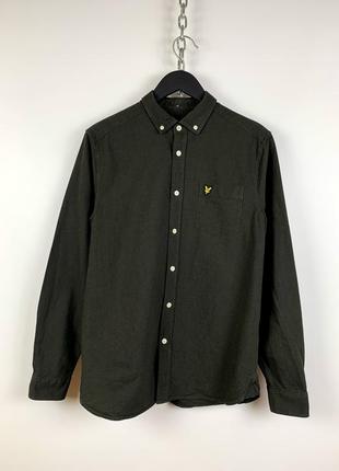 Оригинальная хаки рубашка lyle&scott