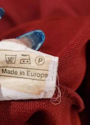 Свободное платье "made in italy" трикотажное бордовое (италия).10 фото